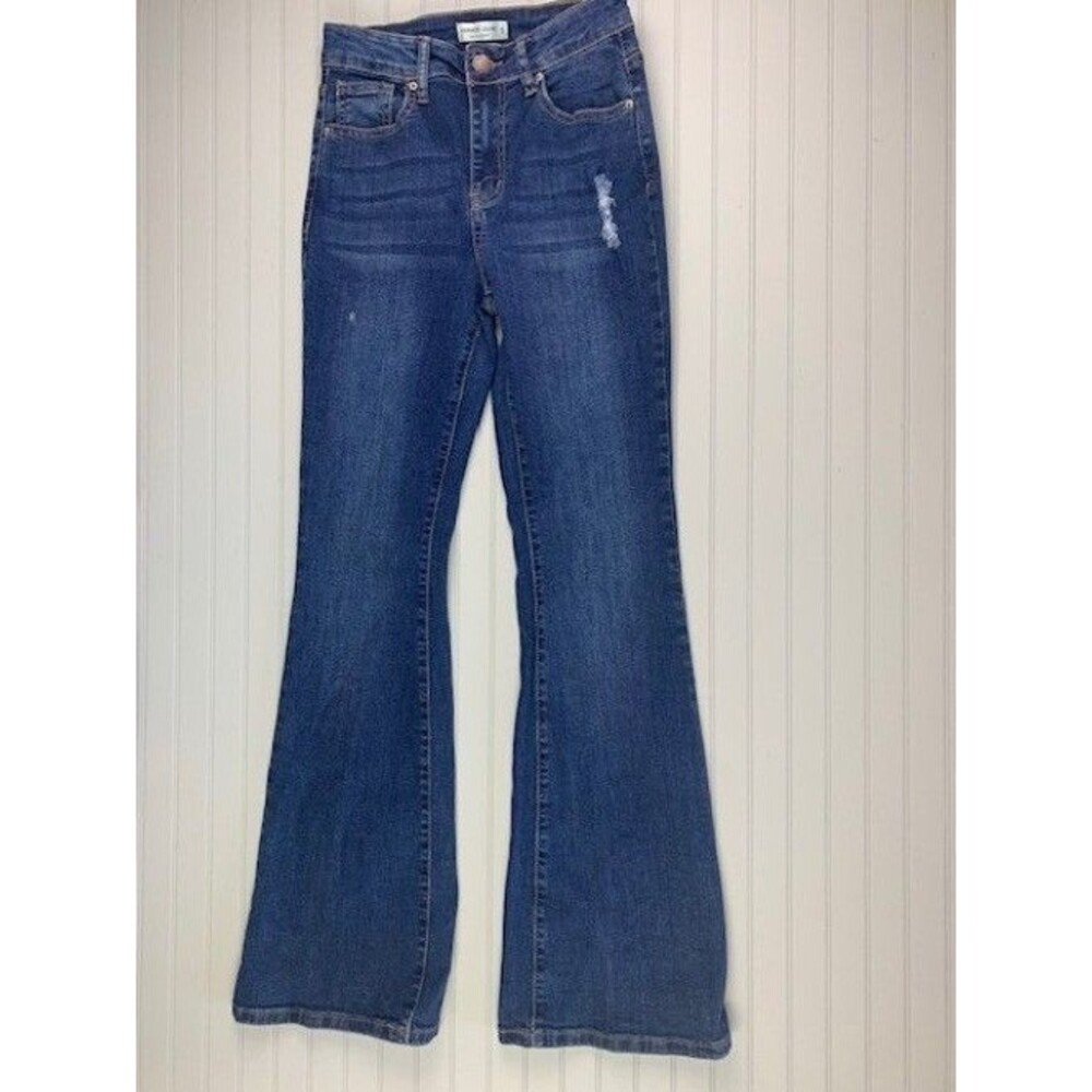 Hammer Size 5 Womens Jeans Mid Rise Flare Stretch Med Wash